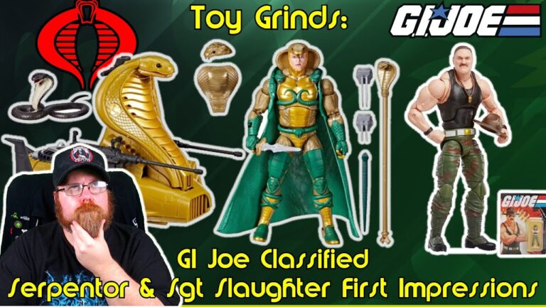 GI Joe Classified Serpentor and Sgt Slaughter First Impressions